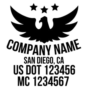 Company name with eagle ,country and US DOT