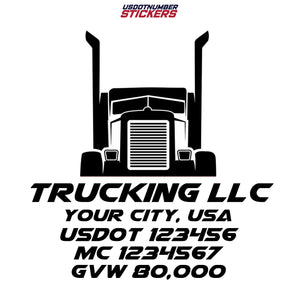 trucking usdot decal