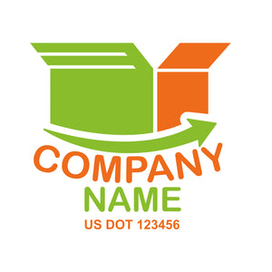 Transportation logistic company trucks decal