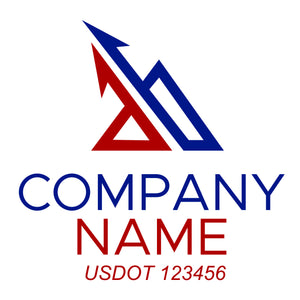 Transportation logistic company trucks decal