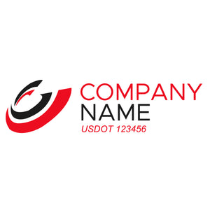 Transportation logistic company trucks decal