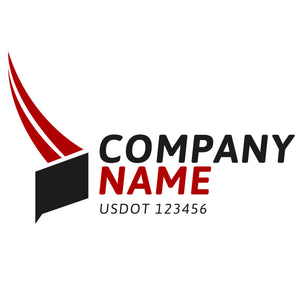 Transportation logistic company trucks decal
