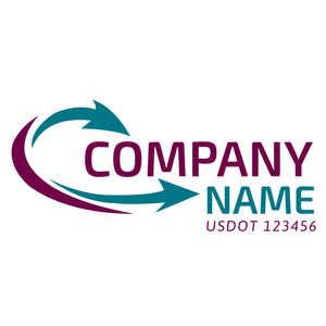 Transportation logistic company trucks decal