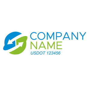 Transportation logistic company trucks decal