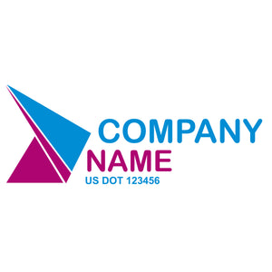 Transportation logistic company trucks decal