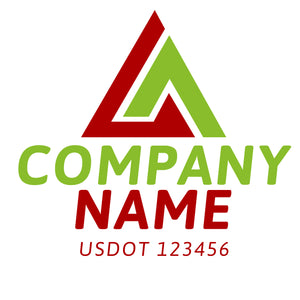 Transportation logistic company trucks decal