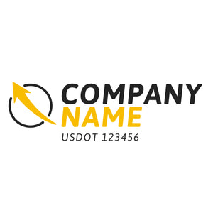 Transportation logistic company trucks decal
