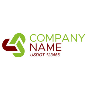 Transportation logistic company trucks decal