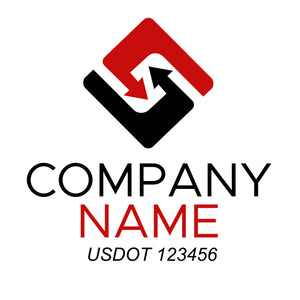 Transportation logistic company trucks decal