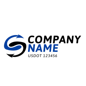 Transportation logistic company trucks decal