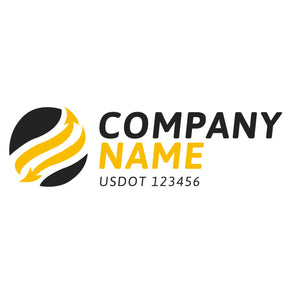 Transportation logistic company trucks decal