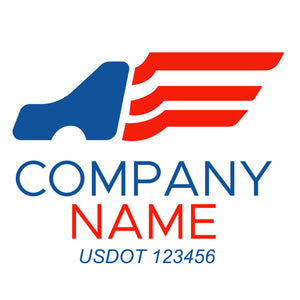 Transportation logistic company trucks decal