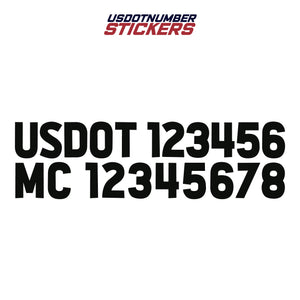 usdot mc decal sticker