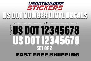 usdot number decal