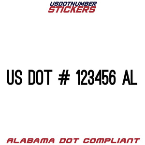 usdot sticker al alabama