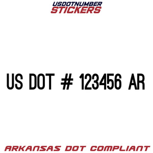 usdot sticker ar arkansas