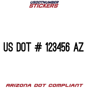 usdot sticker az arizona