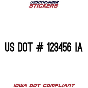 usdot sticker ia iowa