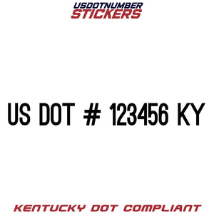 usdot sticker ky kentucky