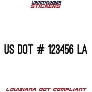 usdot sticker la louisiana