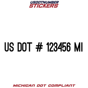 usdot sticker michigan mi
