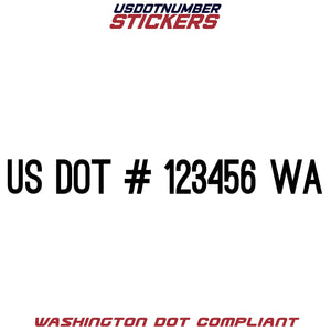 usdot sticker washington wa