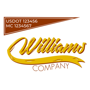 Vintage/Old School Truck Decal Template