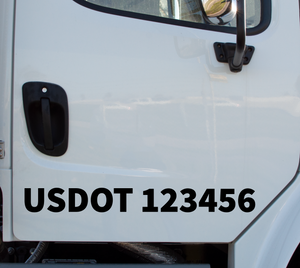 USDOT Number Decal Sticker Size Comparison | Augmented Reality Preview