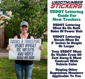 USDOT Lettering Guide For New Truckers | USDOT Decal Basic Regulations & Recommendations