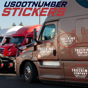 Best Place To Put Your USDOT, MC, GVW & Company Name Decal Stickers for Semi Trucks