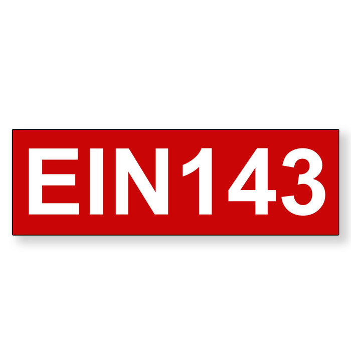 Magnetic California E.I.N. CARB Labels Sign, (Set of 2)