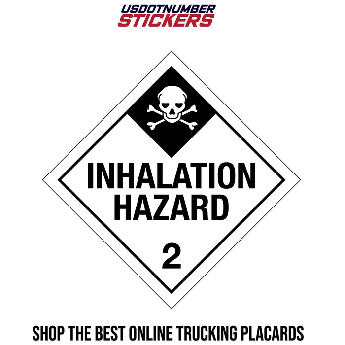 Class 2 Inhalation Hazard Placard