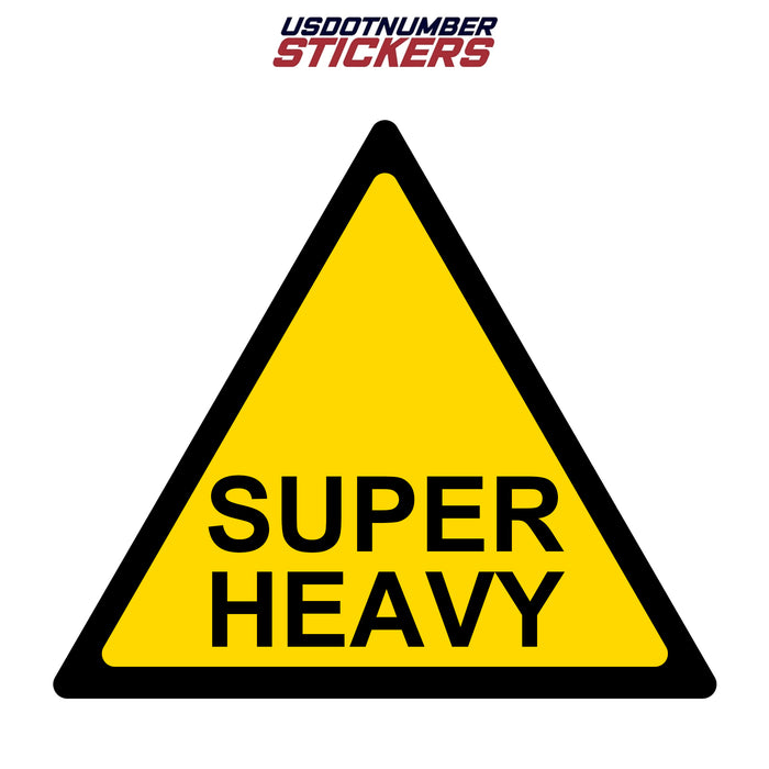 Super Heavy Shipping Container Decal Sticker Label