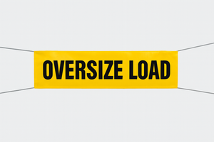 Oversized Load Banner (60 inches By 12) For Semi-Trucks & Oversized Loads