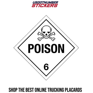 Class 6 Poison Placard