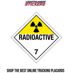 Class 7 Radioactive Placard 2