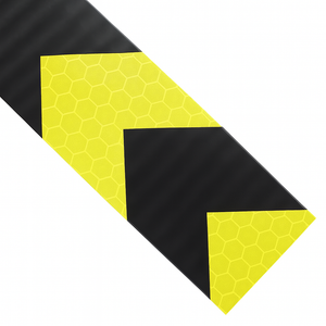 DOT Reflective Strips Black & Yellow | DOT Reflectors | Different Size Packs | 2" x 24"