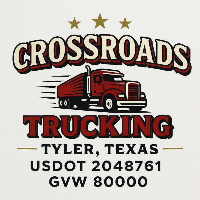 Custom Truck Door Decal Sticker Sign For Trucking, Transport, Logistics, Work Trucks, Semi Trucks With USDOT, MC, CA, KYU, VIN, GVW Regulation Numbers (Set of 2)