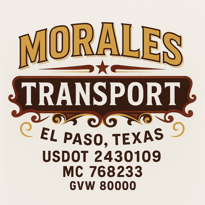 Custom Truck Door Decal Sticker Sign For Trucking, Transport, Logistics, Work Trucks, Semi Trucks With USDOT, MC, CA, KYU, VIN, GVW Regulation Numbers (Set of 2)