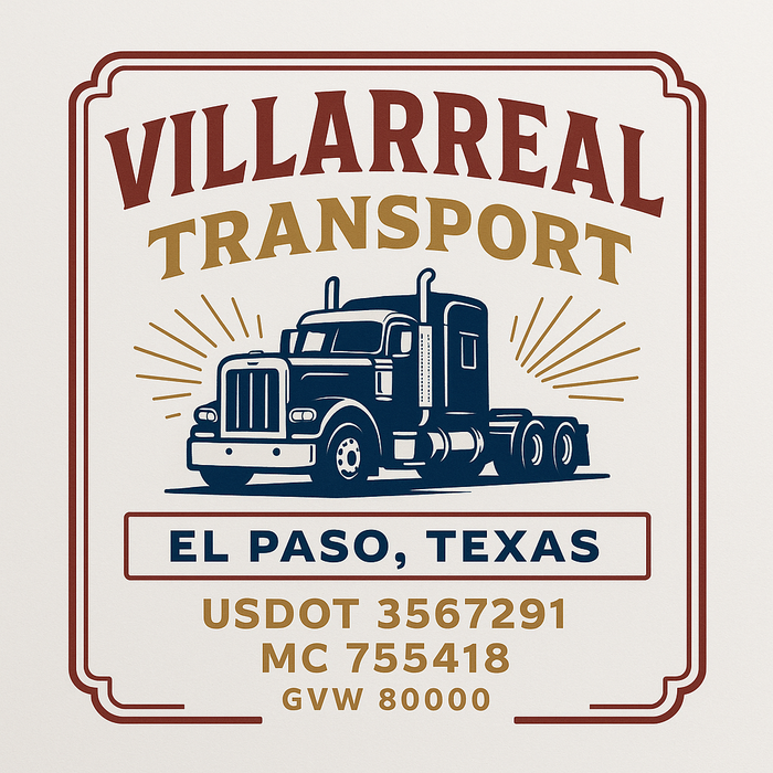 Custom Truck Door Decal Sticker Sign For Trucking, Transport, Logistics, Work Trucks, Semi Trucks With USDOT, MC, CA, KYU, VIN, GVW Regulation Numbers (Set of 2)