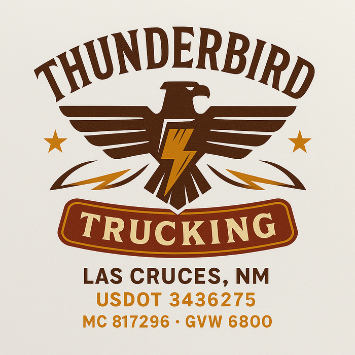 Custom Truck Door Decal Sticker Sign For Trucking, Transport, Logistics, Work Trucks, Semi Trucks With USDOT, MC, CA, KYU, VIN, GVW Regulation Numbers (Set of 2)