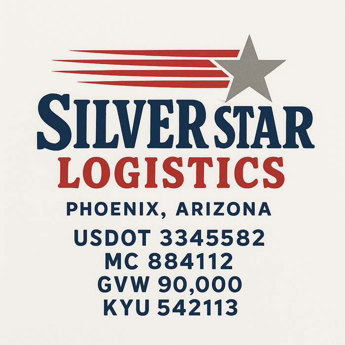 Custom Truck Door Decal Sticker Sign For Trucking, Transport, Logistics, Work Trucks, Semi Trucks With USDOT, MC, CA, KYU, VIN, GVW Regulation Numbers (Set of 2)