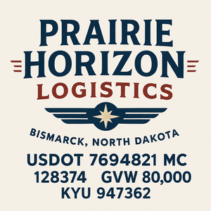Custom Truck Door Decal Sticker Sign For Trucking, Transport, Logistics, Work Trucks, Semi Trucks With USDOT, MC, CA, KYU, VIN, GVW Regulation Numbers (Set of 2)