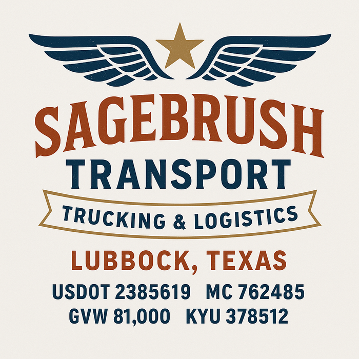 Custom Truck Door Decal Sticker Sign For Trucking, Transport, Logistics, Work Trucks, Semi Trucks With USDOT, MC, CA, KYU, VIN, GVW Regulation Numbers (Set of 2)
