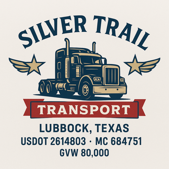 Custom Truck Door Decal Sticker Sign For Trucking, Transport, Logistics, Work Trucks, Semi Trucks With USDOT, MC, CA, KYU, VIN, GVW Regulation Numbers (Set of 2)