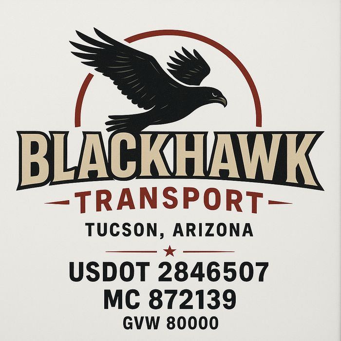 Custom Truck Door Decal Sticker Sign For Trucking, Transport, Logistics, Work Trucks, Semi Trucks With USDOT, MC, CA, KYU, VIN, GVW Regulation Numbers (Set of 2)