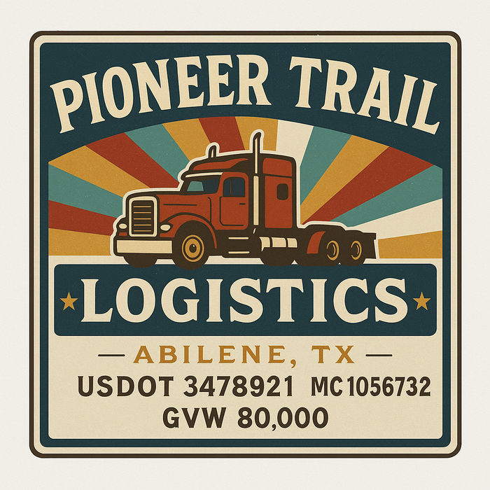 Custom Truck Door Decal Sticker Sign For Trucking, Transport, Logistics, Work Trucks, Semi Trucks With USDOT, MC, CA, KYU, VIN, GVW Regulation Numbers (Set of 2)