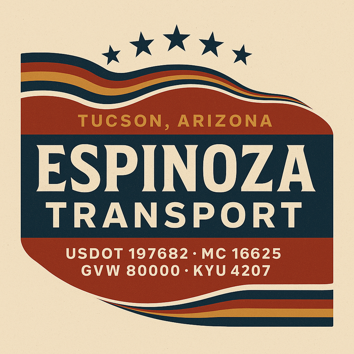 Custom Truck Door Decal Sticker Sign For Trucking, Transport, Logistics, Work Trucks, Semi Trucks With USDOT, MC, CA, KYU, VIN, GVW Regulation Numbers (Set of 2)