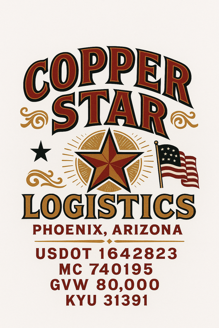 Custom Truck Door Decal Sticker Sign For Trucking, Transport, Logistics, Work Trucks, Semi Trucks With USDOT, MC, CA, KYU, VIN, GVW Regulation Numbers (Set of 2)