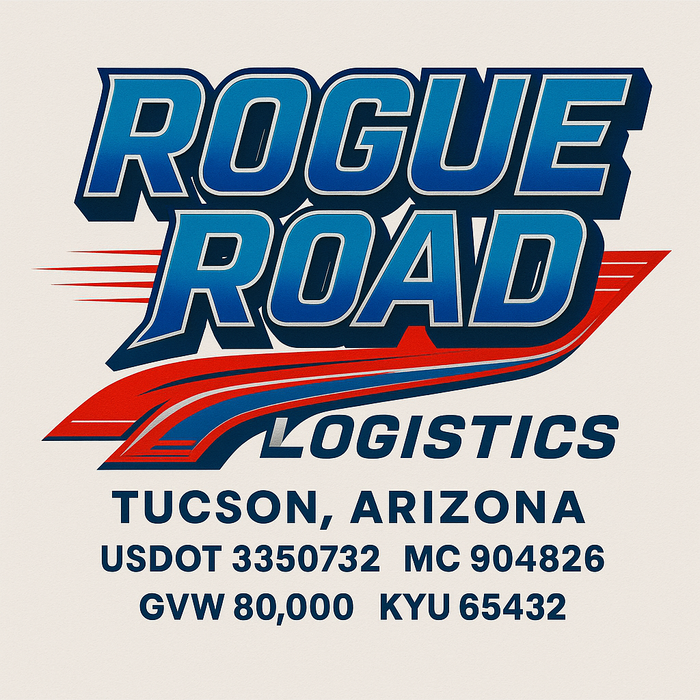 Custom Truck Door Decal Sticker Sign For Trucking, Transport, Logistics, Work Trucks, Semi Trucks With USDOT, MC, CA, KYU, VIN, GVW Regulation Numbers (Set of 2)